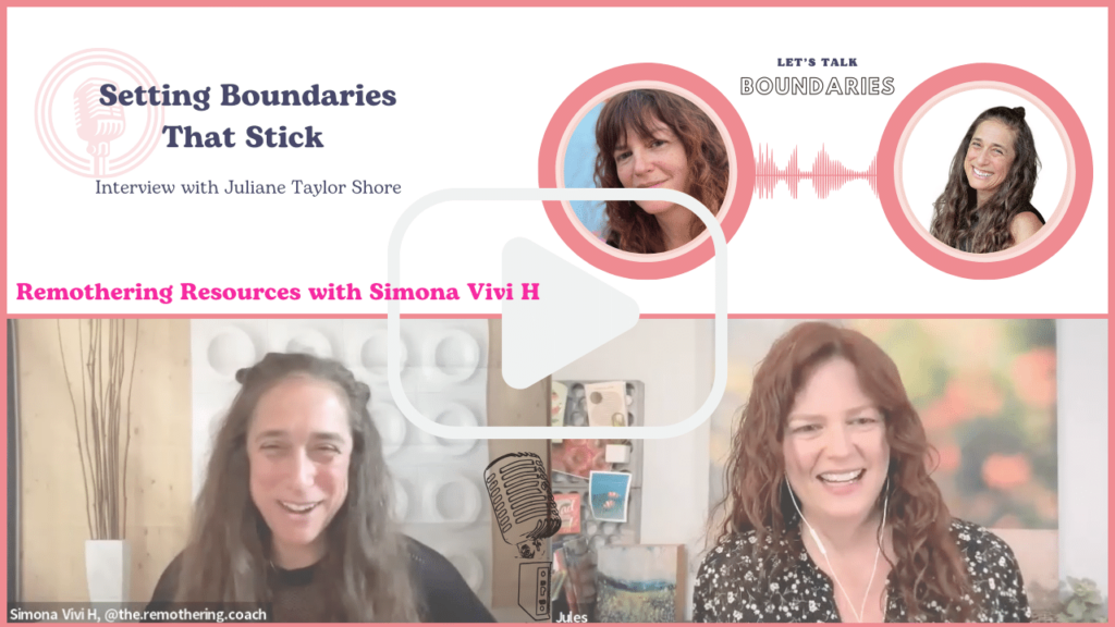 Interview: Simona Vivi H (reMothering.org) and Juliane Taylor Shore (neuroscience educator, therapist, and author)