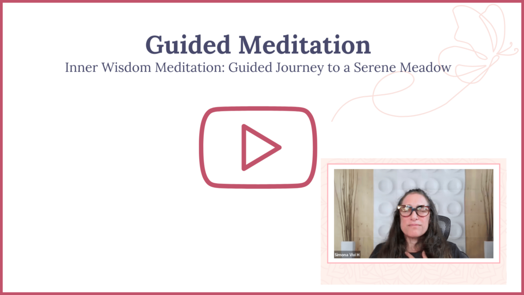 Guided Meditation for stress relief and emotional well-being.  Connect with your inner wisdom.